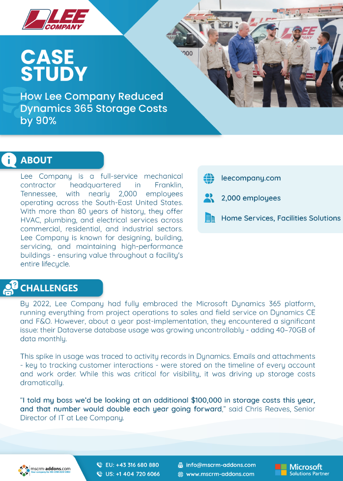 Lee Case Study
